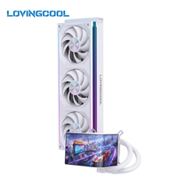 LOVINGCOOL OEM 2026 Nouvelle Arrivée AIO Vente en Gros Refroidisseur Liquide 360mm Écran LCD 6,67 Pouces Conception Magnétique Ventilateur de Refroidissement à Eau pour PC