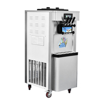 Professionele Commerciële Nieuwe Automatische 3 Smaken Fruit Ijs Maker Softijs Machine Voor Restaurant Melkwinkel