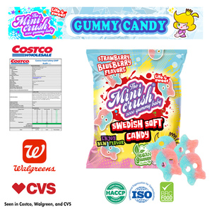 Thụy Điển Kẹo gummy Kẹo hương vị hỗn hợp Blueberry và dâu tây hương vị Gummy đồ ăn nhẹ ngọt ngào - Product Image 5
