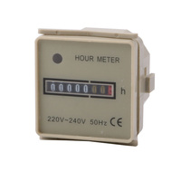 Compteur de temps miniature HM-1/HM-2, compteur d'heures, rail DIN, 220V 50/60Hz, minuterie mécanique, compteur d'heures industriel à 7 chiffres