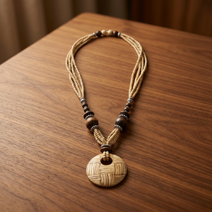 Collar de Botones de Concha con Cuentas para Mujer y Hombre - Regalo para Compromiso, Boda o Fiesta - Product Image 3