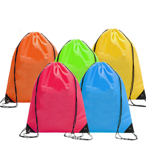 Custom Logo Promotional Printing Nylon Folding Sport Drawstring Gym Backpack with Cinch String-Lattis Brand