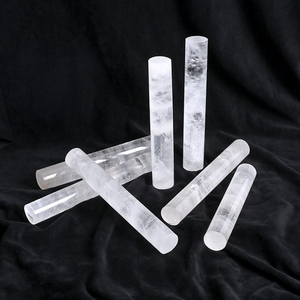 Wholesale Polished Natural <b>Crystal</b> Wand Reiki Clear Quartz Cylinder <b>Crystal</b> Cylinder for Decoration - Product Image 5