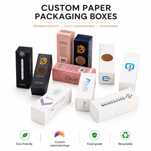 Custom Rigid Paperboard Cosmetic <b>Boxes</b> Rectangle Shape UV Logo Four-Color Printing High-End Premium Packaging - Product Image 2