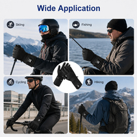 Gants chauffants électriques rechargeables avec technologie de chauffage instantané par batterie pour le ski, la chasse, la conduite et le camping en hiver