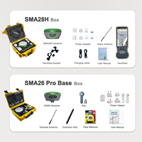 Radio Lora SMA28H&SMA26pro 1.5W RTK GNSS Laser sans contact Stakeup 120 °   Équipement de topographie