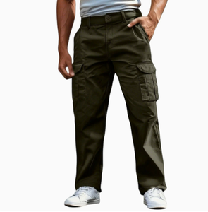 Men Tactical <b>Cargo</b> Trousers Utility <b>Work</b> <b>Pants</b> Breathable Woven Long <b>Pants</b> for Outdoor Training - Product Image 6