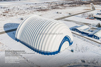 Bâtiment de dôme de structure supportée par air de hangar d'aviation de hangar d'avion gonflable mobile extérieur de haute qualité pour l'avion