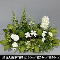 Tapis d'allée de mariage artificiel personnalisé avec fleurs de roses réalistes en plastique, durable, vente en gros, décoration