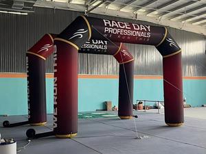 Arco Inflable Hermético de PVC Reforzado para Carreras, Inflables Publicitarios de 16 pies con Bomba de Aire Eléctrica para Entrada de Equipos de Campeonato - Product Image 1
