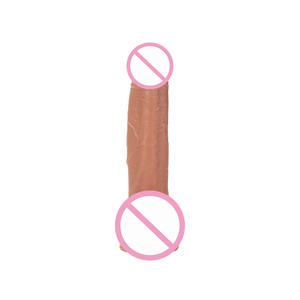Groothandel Zachte <span class=keywords><strong>Vibrator</strong></span> Siliconen Model Van Vrouwen En Mannen Realistische Penis Leven Als Stuwende Dildo - Product Image 1