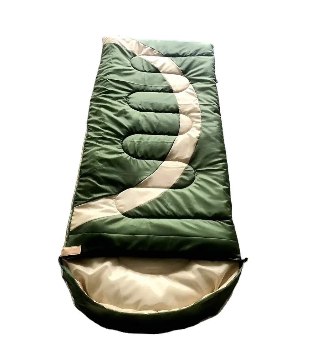 Camping Outdoor Reisen billig Umschlag Schlafsack mit Kapuze Camping Quilt Notfall tragbare Farb abstimmung