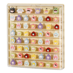 Blind Box Storage Display Rack Wall Mounted Transparent Plastic 4 Layers Pop Mart Doll Figure Organizer - Product Image 2
