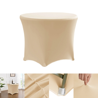 Groothandel Geweven Meerkleurige Spandex Tafelkleed Rekbare Passende Tafelhoes Bruiloft Feest Banket Evenement Decoratie