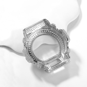 Boîtier de remplacement UWIN Iced Out entièrement serti de CZ pour montre G-Shock DW6900, accessoire de modification de montre en métal Bling Bling - Product Image 5