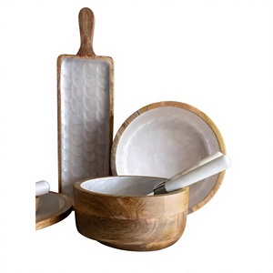Juego de Tazones de Madera Vintage, Tamaño Personalizado, Diseño Personalizado, Impresos, Hechos a Mano, Ecológicos, Aptos para Lavavajillas, Pulidos, BS INTERNATIONAL Party - Product Image 6