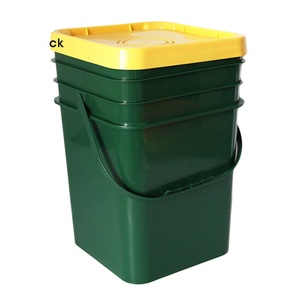 Seau à peinture de 20 litres avec couvercle carré motif eau/essence fût/seau/baril en plastique vente directe du fabricant avec logo personnalisé - Product Image 1