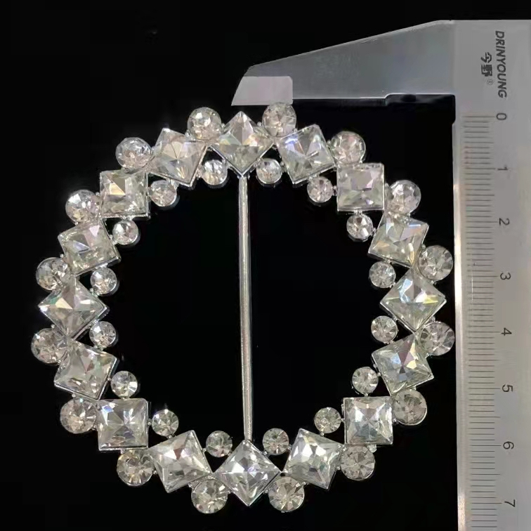 Металлическая металлическая пряжка в стиле барокко, Женская овальная кольцевая пряжка