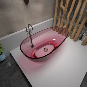Baignoire en résine baignoire transparente bains à remous autoportants siil <span class=keywords><strong>iyo</strong></span> gus iskujira baignoire spa baignoire en résine transparente solide violette - Product Image 1