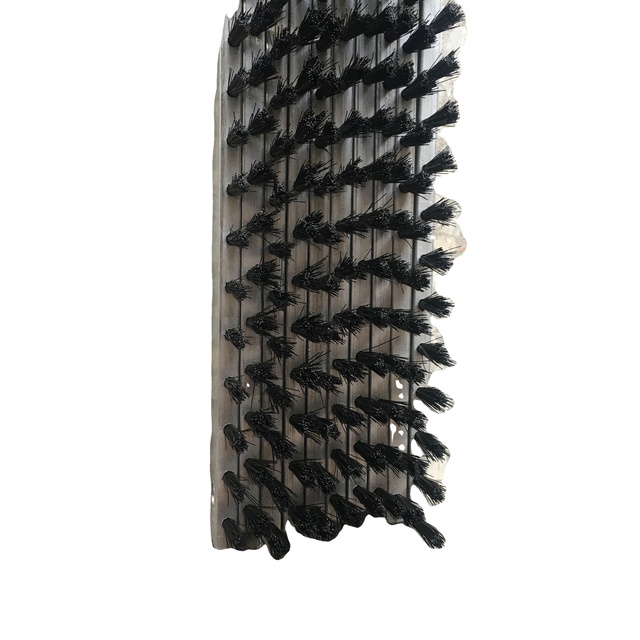 Industrial OEM Aluminum Base Nylon Strip Brush for Machine Equipment Ball Screw Door Seal Cleaning