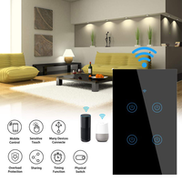 Interrupteur mural intelligent standard AU 10A, contrôle vocal WiFi Smart Life, contrôle tactile, automatisation domestique