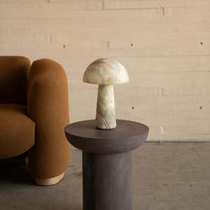 Marble Mushroom Table Lamp Led Light Source E27 Bulb Base Switch Control For Home Bedroom Sofa <b>Decorative</b> <b>Lighting</b> - Product Image 5