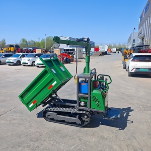 Minidumper de orugas de 0.8T con grúa, volquete hidráulico compacto sobre orugas para agricultura y granjas - ¡Gran oferta! - Product Image 5