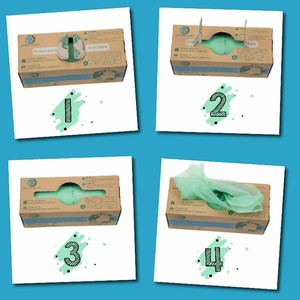 150bags/box 10L Non Plastic 100% Recyclable <strong>Bin</strong> <strong>Bags</strong> <strong>Biodegradable</strong> Compostable Kitchen Waste <strong>Bags</strong> Roll - Product Image 4