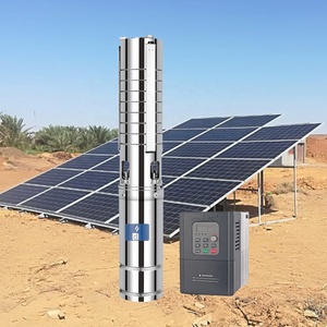 Pompe de puits solaire, 4 ", 9m, 3 h, 72m, 220V, 2hp, eau creuse, aérateur pour étang de poissons - Product Image 2