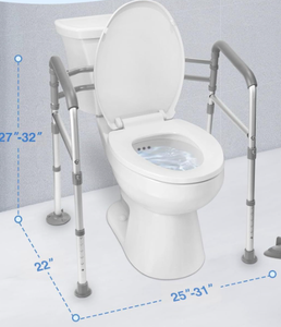 Rehausseur de siège de toilette en PP de haute qualité pour personnes âgées avec mains courantes vente en gros - Product Image 6