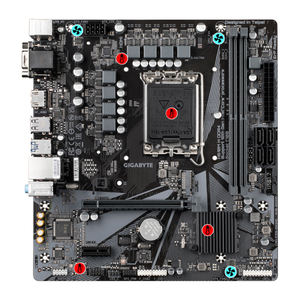 <span class=keywords><strong>GIGABYTE</strong></span> <span class=keywords><strong>H610M</strong></span> <span class=keywords><strong>H</strong></span> DDR4 (rev. 1.1) carte mère Supporte LGA 1700 Prise 12th Gen Intel CPU Micro ATX Carte Mère De Jeu - Product Image 5