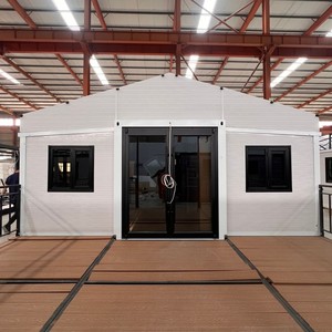 Casa modular de <span class=keywords><strong>oficina</strong></span> prefabricada, 20 metros, marco de acero, prefabricada de madera, paquete plano de lujo, casa contenedora con 2 dormitorios principales - Product Image 1