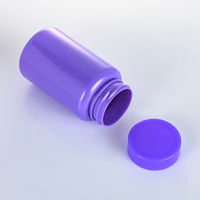 Nouvelle arrivée 150cc PET plastique mat givré vitamine supplément bouteille médecine pilule capsule bouteille avec bouchon de sécurité enfant