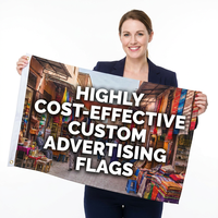 Banderoles personnalisées pour la grande ouverture, résistantes aux intempéries, impression par sublimation HD pour la promotion de la marque, polyester robuste, faible MOQ Y