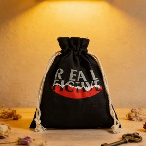 Pochette de rangement en coton écologique avec double cordon, sac anti-poussière personnalisé pour emballage de marque de luxe, sac cadeau en gros - Product Image 3