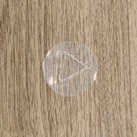 Étiquettes autocollantes personnalisées en braille en relief triangulaires, étiquettes tactiles d'avertissement personnalisées en vinyle transparent