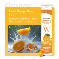 Comprimé effervescent de vitamine C saveur orange douce 2g*20 Complément nutritionnel quotidien Antioxydant Apport nutritionnel Adulte Naturel