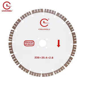 Herramientas Eléctricas de Corea, 9 pulgadas, 230mm, banda Circular de granito, hoja de sierra de diamante, disco de corte de piedra de molienda para Kit