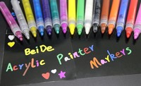 Acrylique marqueur stylos pour Pneu Bois Rock T-shirt artisanat peinture à la main
