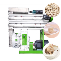 Ligne de production automatique de litière pour chat en tofu, machine de fabrication de litière pour chat en fibres végétales