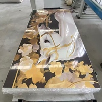 Vente en gros de feuilles de marbre PVC UV |   Panneau mural en PVC marbré avec revêtement UV durable, fourni par l'usine
