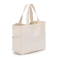 Logo personnalisé de haute qualité naturel Eco femmes hommes sacs à main toile sacs fourre-tout réutilisable coton épicerie haute capacité sac à provisions