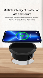 Chargeur sans fil à charge rapide 15W, intégré au bureau, pour la rénovation de meubles – Fournisseur d'usine, prix abordable - Product Image 5