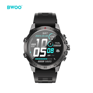 Bwoo không dây cuộc gọi bằng giọng nói smartwatches thời trang cổ điển người đàn ông toàn màn hình 1.43 inch cảm ứng Smartwatch điện thoại thông minh đồng hồ cho nam giới - Product Image 2