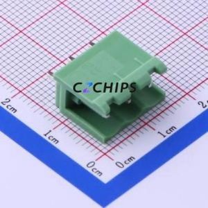 KF2EDGV-5.0-3P Plug-in Terminal Block Through hole Component (THT),P=5mm Connector Board-to-Board / Socket - Open 1x3P 5mm Green - Product Image 1