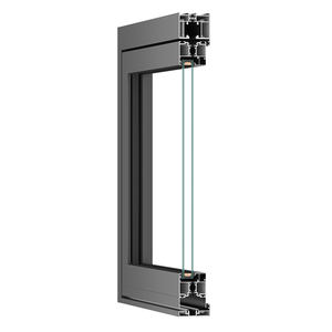 आधुनिक यूरोपीय और अमेरिकी फोल्डेबल शैली मानक ग्लास विंडप्रूफ चल सिस्टम फ्रेम द्वि तह दरवाजे - Product Image 3