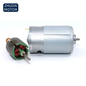 사용자 정의 전기 12v-48v DC 모터 높은 토크 18000 rpm 25000 rpm 브러시 775