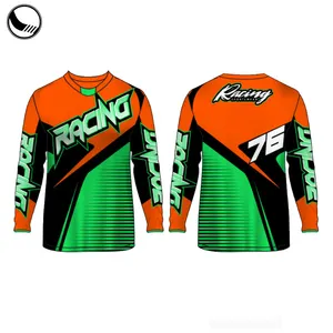 short sleeve sublimated button down racing shirts