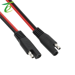 ปลั๊กแบตเตอรี่รถยนต์ SAE สายไฟทองแดงบริสุทธิ์สายไฟคู่ไฟพลังงานแสงอาทิตย์ Pel สีแดง D สีดำคู่ - Product Image 5