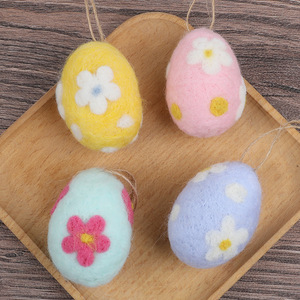 Huevos <span class=keywords><strong>de</strong></span> Pascua <span class=keywords><strong>de</strong></span> Fieltro <span class=keywords><strong>de</strong></span> Lana Artificial al por Mayor, Decoración Artesanal Hecha a Mano, Adornos Coloridos <span class=keywords><strong>de</strong></span> Pascua - Product Image 3